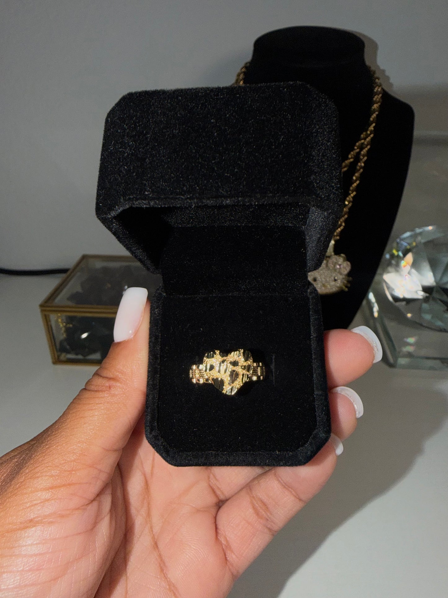 Nugget Heart Ring