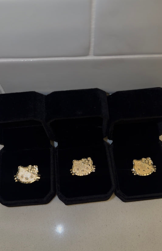 14k Gold HK Ring