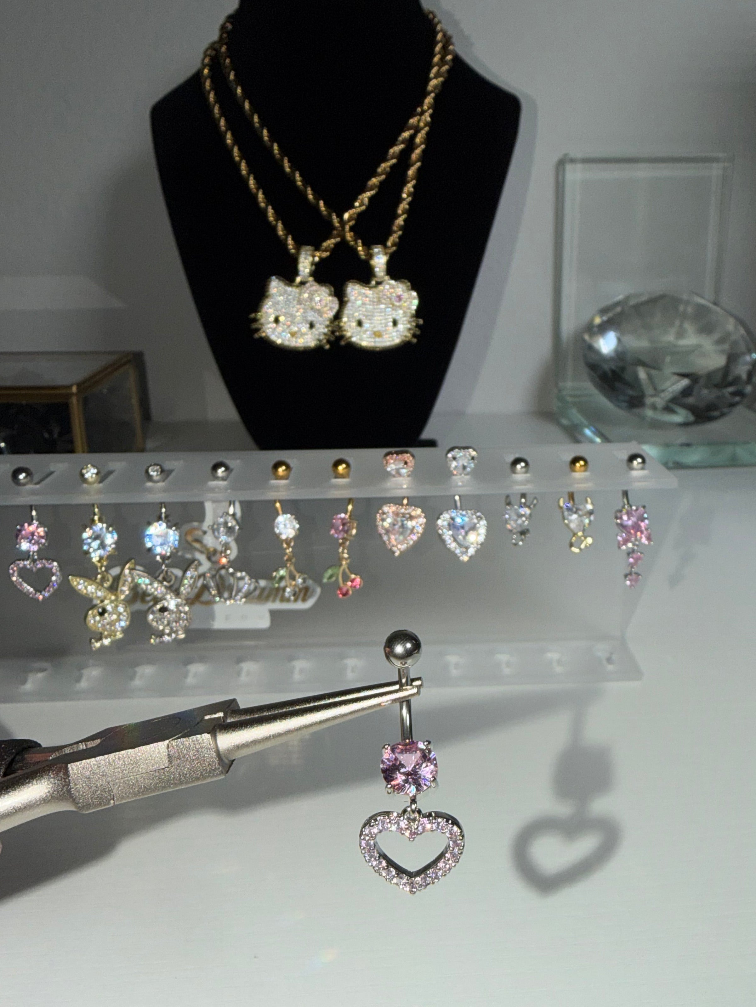 Blush Heart Belly Ring