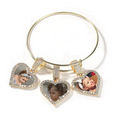 Heart Photo Bangle Bracelet