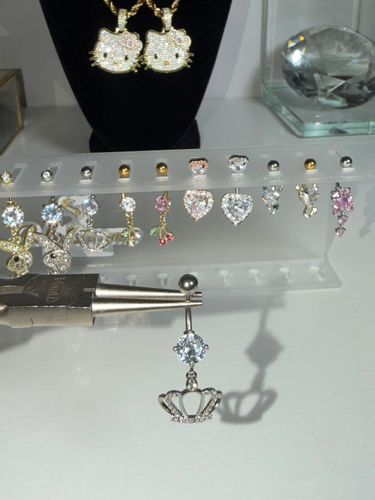 Crown Belly Ring