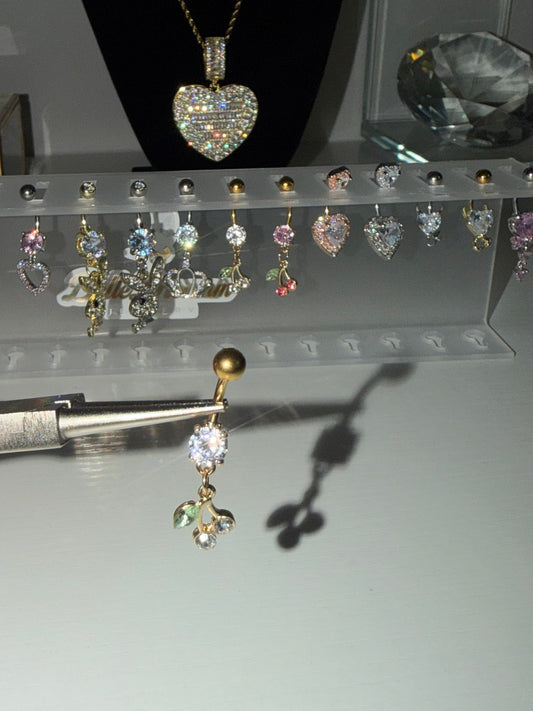 Cherry Belly Ring