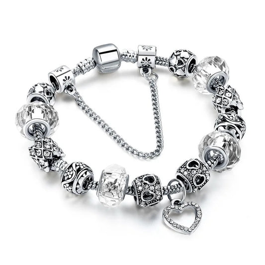 Crystal Clear Charm Bracelet