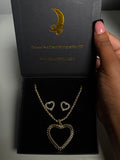 Rolex Heart Necklace Set
