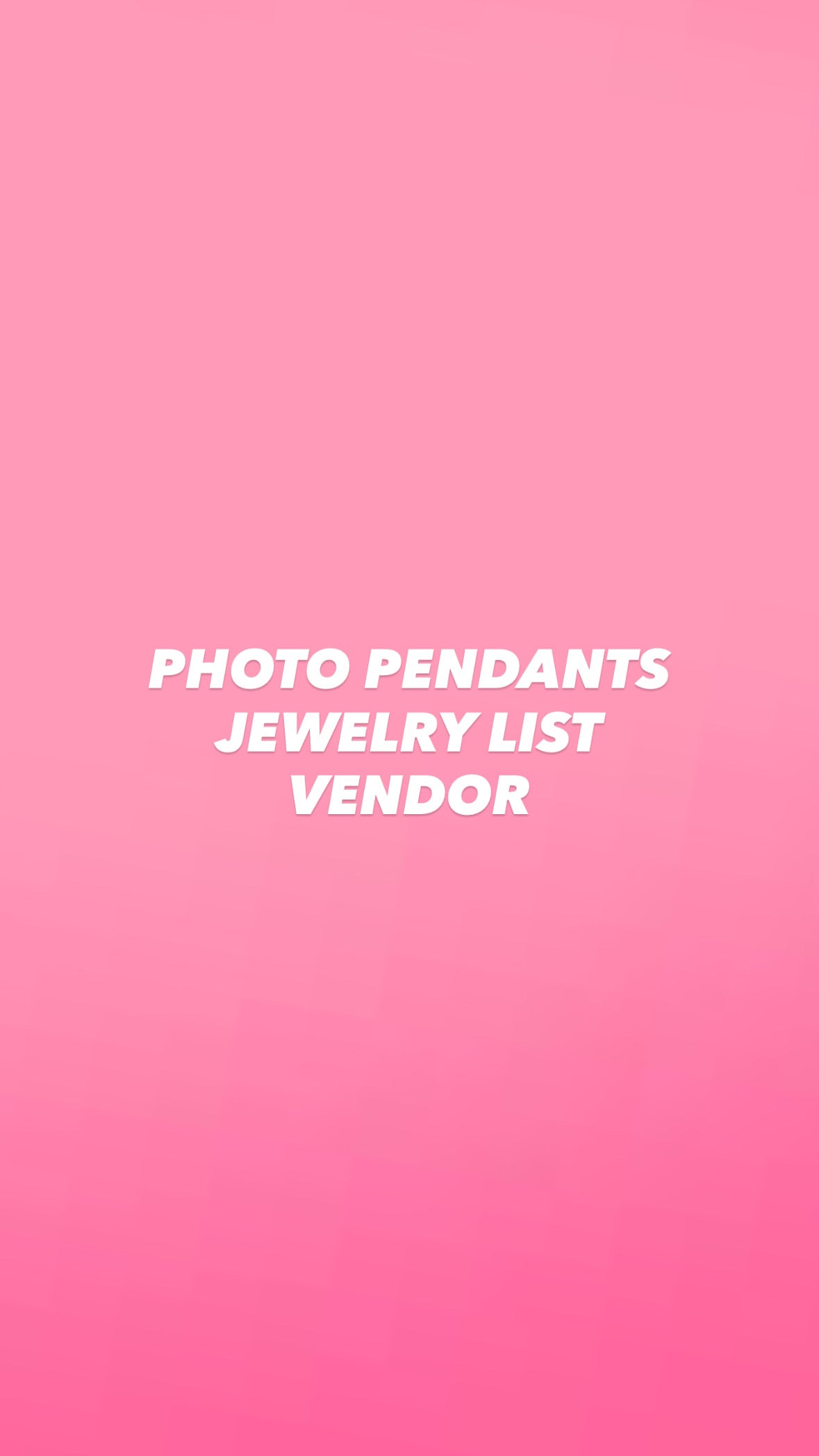 PHOTO PENDANTS VENDOR