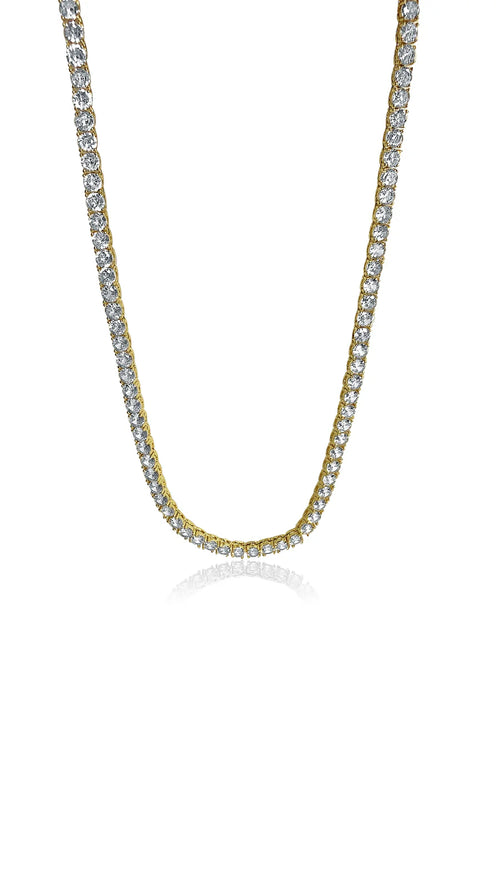 5MM Gold Tennis Necklace